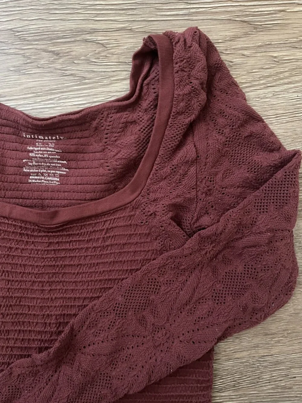 Free People So Many Likes Long Sleeve in Cinnamon Brown